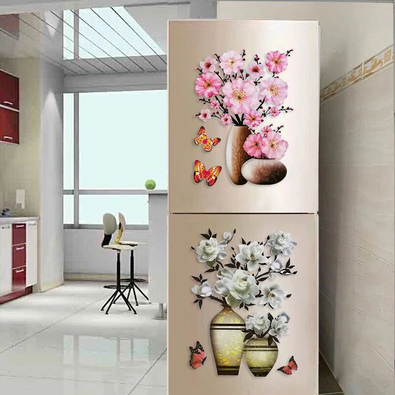 КОМПЛЕКТ ОТ 4 ФЛОРАЛНИ СТИКЕРА