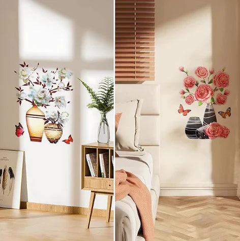 КОМПЛЕКТ ОТ 4 ФЛОРАЛНИ СТИКЕРА